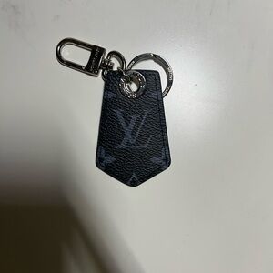 AUTHENTIC Louis Vuitton MP1795 Monogram Eclipse Enchape Key Holder Bag Charm